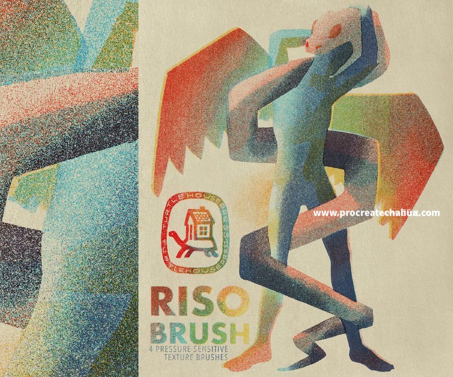 图片[3]-潮流涂鸦记号笔墨水笔插画绘画效果的Procreate笔刷【1078】-procreatechahua