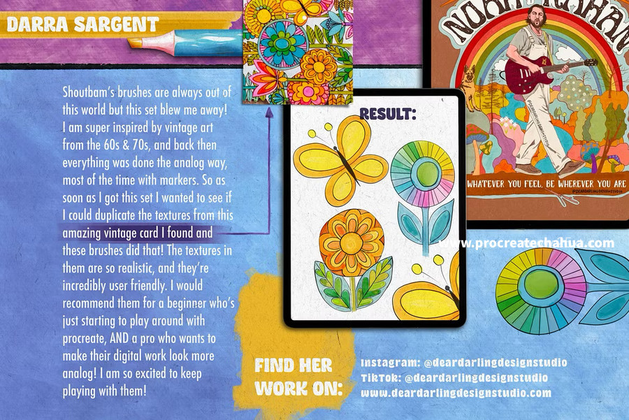 图片[13]-超现实主义字体风格的马克笔艺术字Procreate笔刷 【1099】-procreatechahua