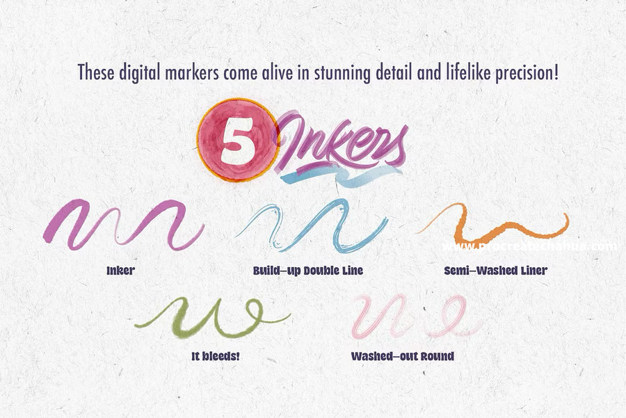 图片[9]-超现实主义字体风格的马克笔艺术字Procreate笔刷 【1099】-procreatechahua