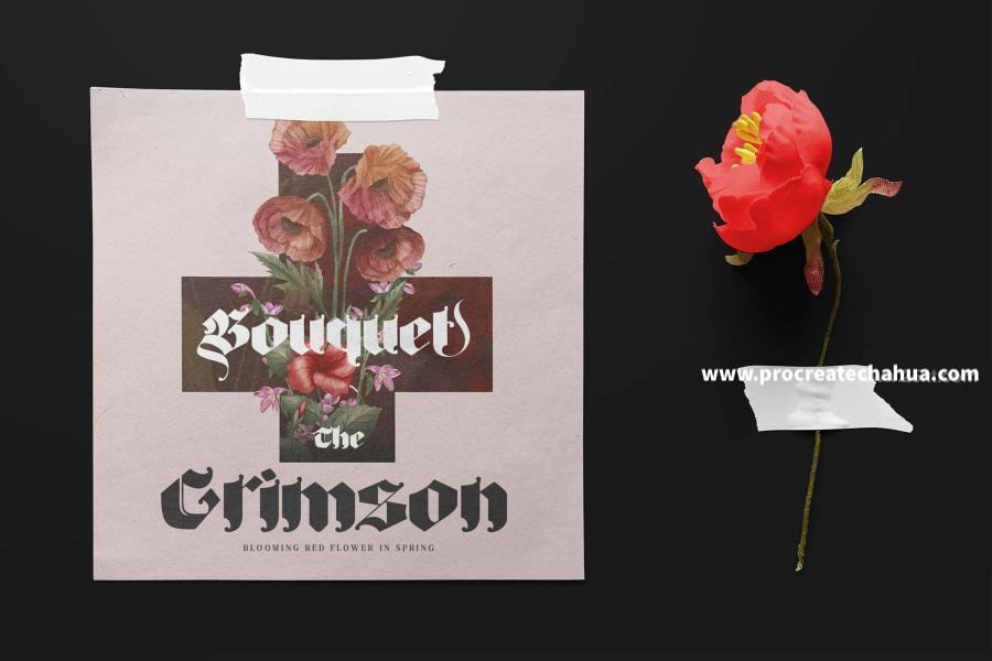 图片[12]-厚重画笔力量感的英文Blackletter哥特字体【1104】-procreatechahua