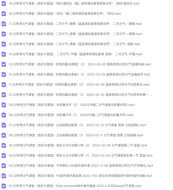 图片[1]-光翼元气课堂色彩与塑造 2022 【1097】-procreatechahua