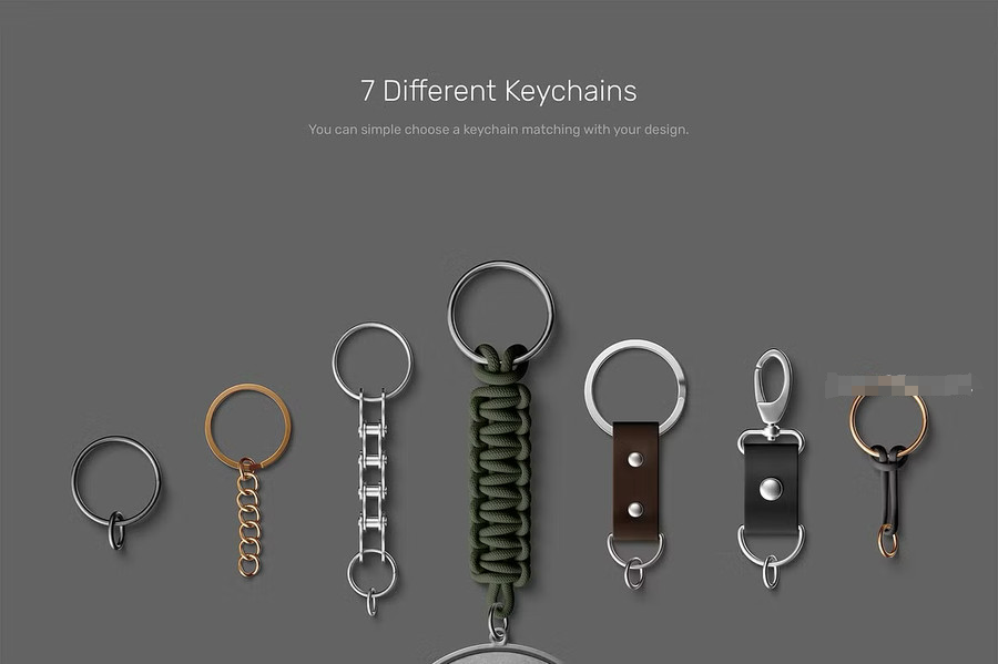 图片[3]-金属钥匙扣吊坠定制设计展示样机【1110】-procreatechahua