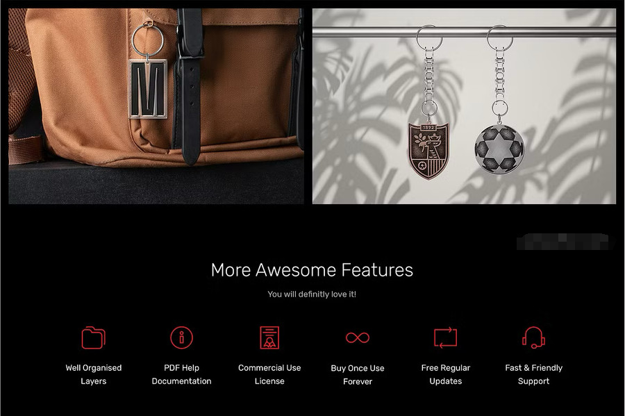 图片[8]-金属钥匙扣吊坠定制设计展示样机【1110】-procreatechahua