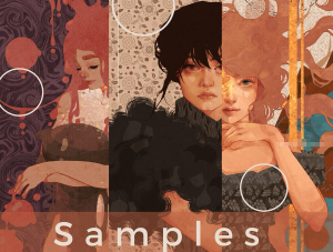 复古风格的Procreate图案纹理笔刷【1123】-procreatechahua