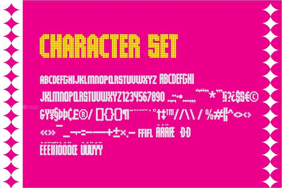 图片[4]-未来派圆点组成的英文压缩标题字体【1125】-procreatechahua