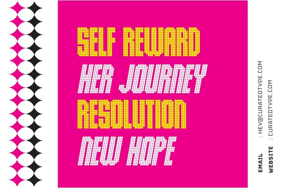 图片[5]-未来派圆点组成的英文压缩标题字体【1125】-procreatechahua