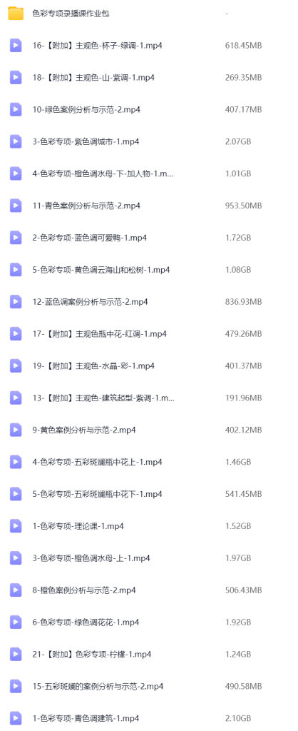 图片[1]-风绽色彩专项训练营 第三期 2024 【1131】-procreatechahua