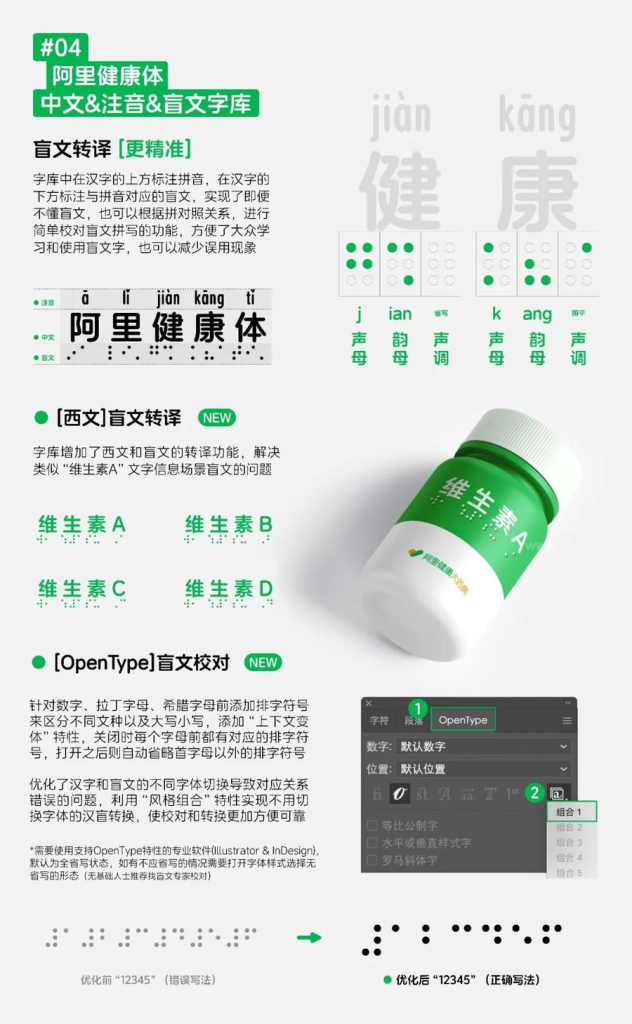 图片[2]-阿里健康体2.0 | 首款盲文注音中文免费商用字体-procreatechahua