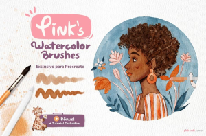 Procreate水彩画笔刷素材【1138】-procreatechahua