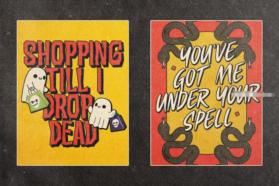 图片[5]-独特恐怖风格的万圣节英文字体【1149】-procreatechahua