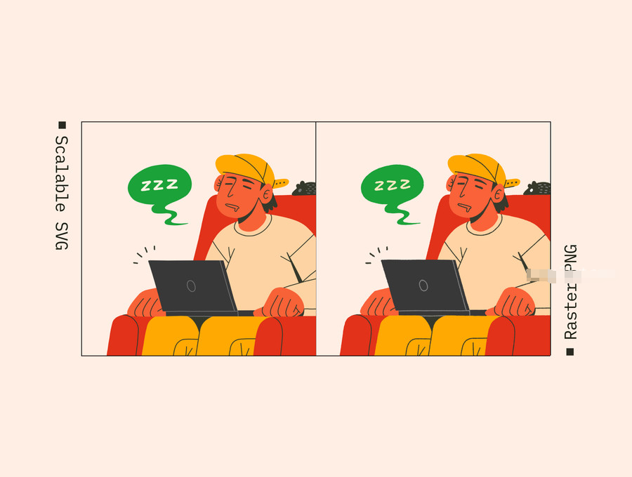 图片[2]-忙碌工作主题的矢量人物插画素材 【1153】-procreatechahua