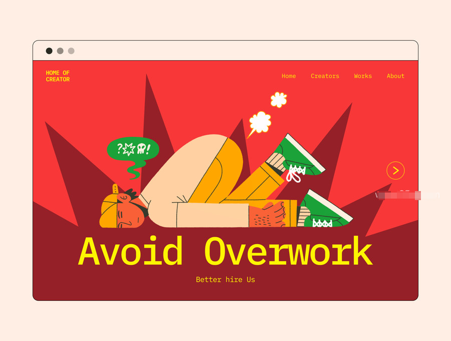 图片[3]-忙碌工作主题的矢量人物插画素材 【1153】-procreatechahua