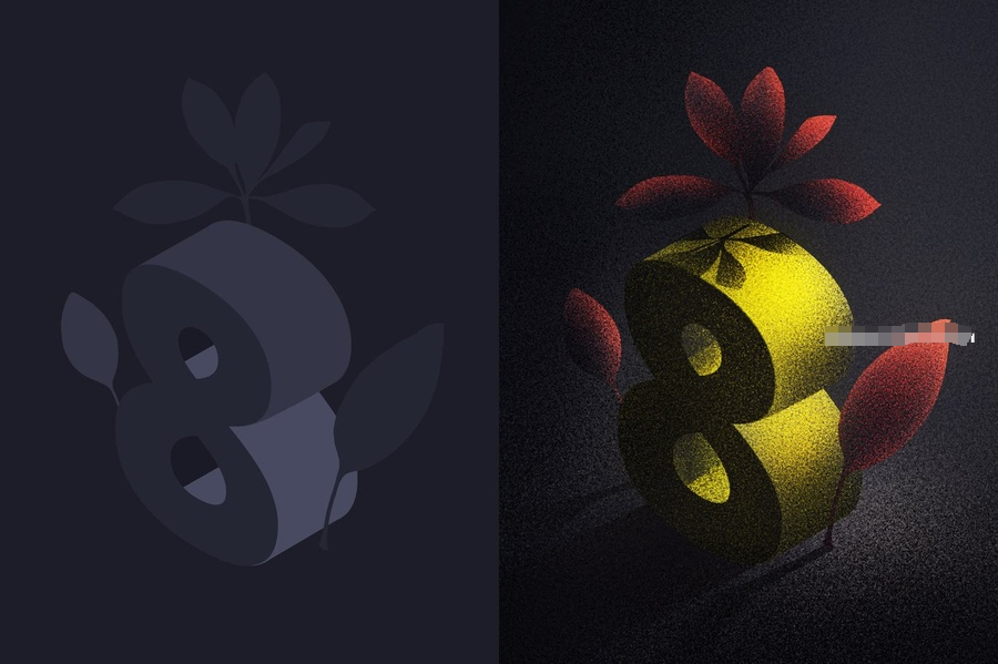 图片[2]-颗粒噪点纹理和压力感的Procreate笔刷【1155】-procreatechahua