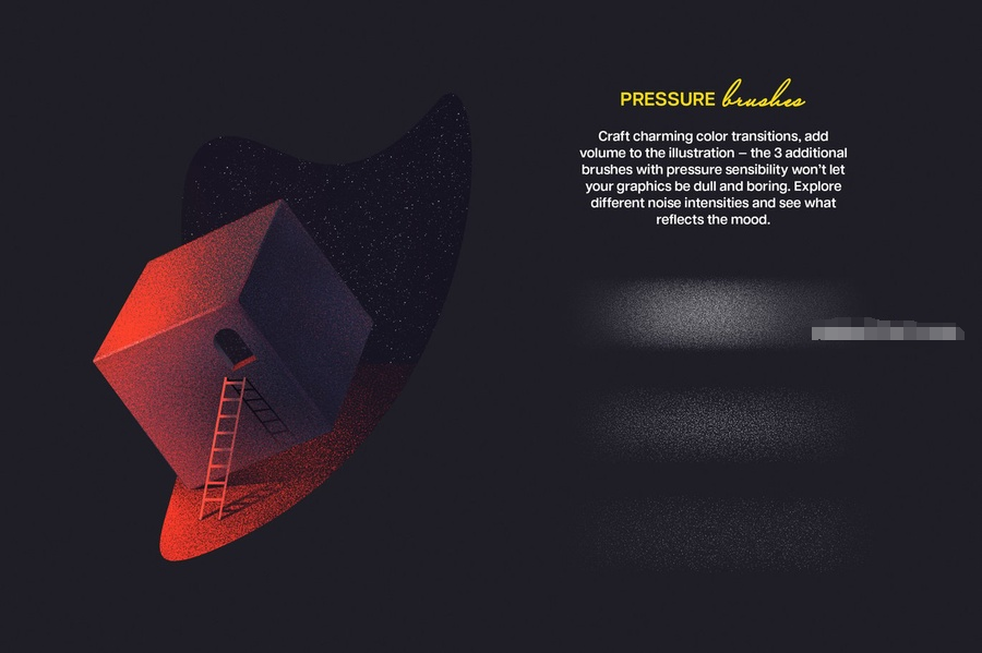 图片[3]-颗粒噪点纹理和压力感的Procreate笔刷【1155】-procreatechahua