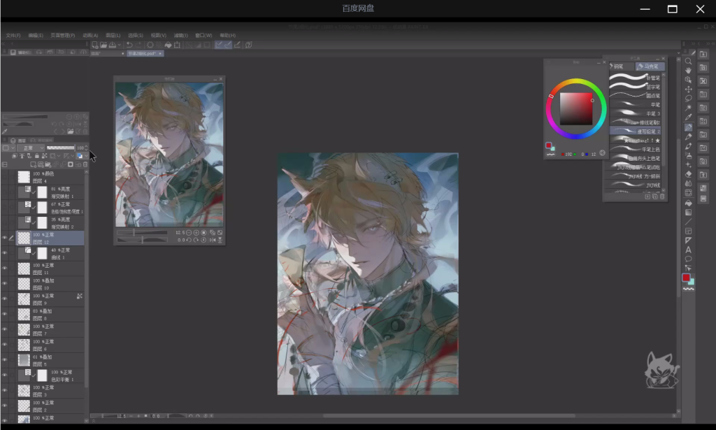 图片[3]-李富贵伪厚涂美型人像插画 第4期 2024 【1148】-procreatechahua