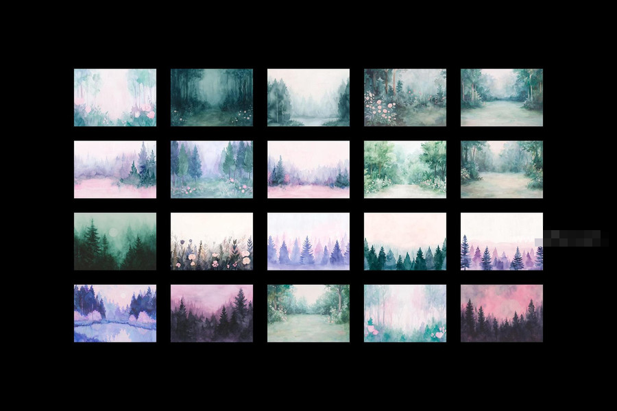 图片[6]-267款巫师魔法主题的水墨画插画图形元素素材包【1162】-procreatechahua