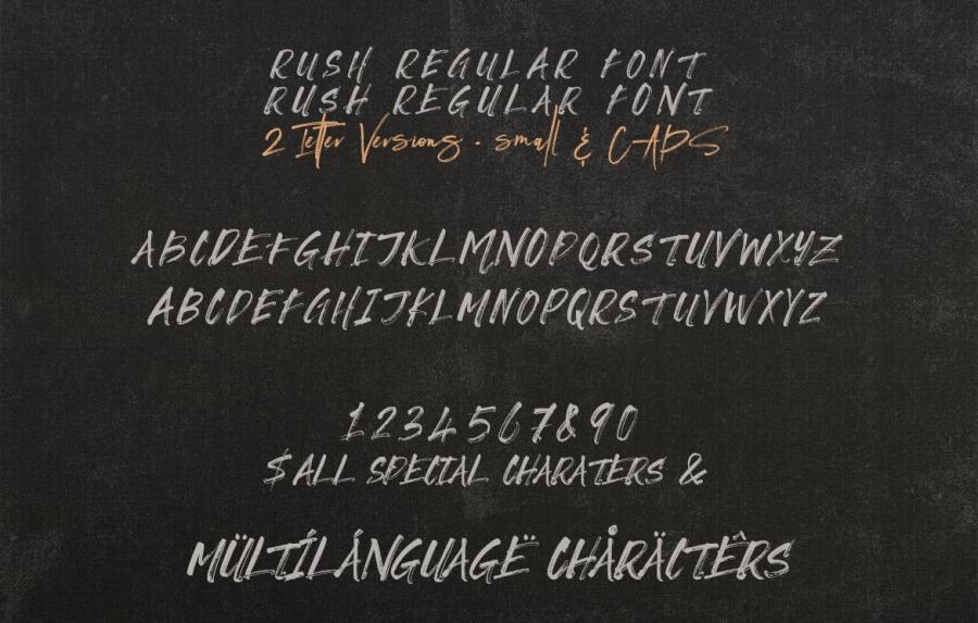 图片[5]-颜料画笔书写的英文手写字体【1068】-procreatechahua