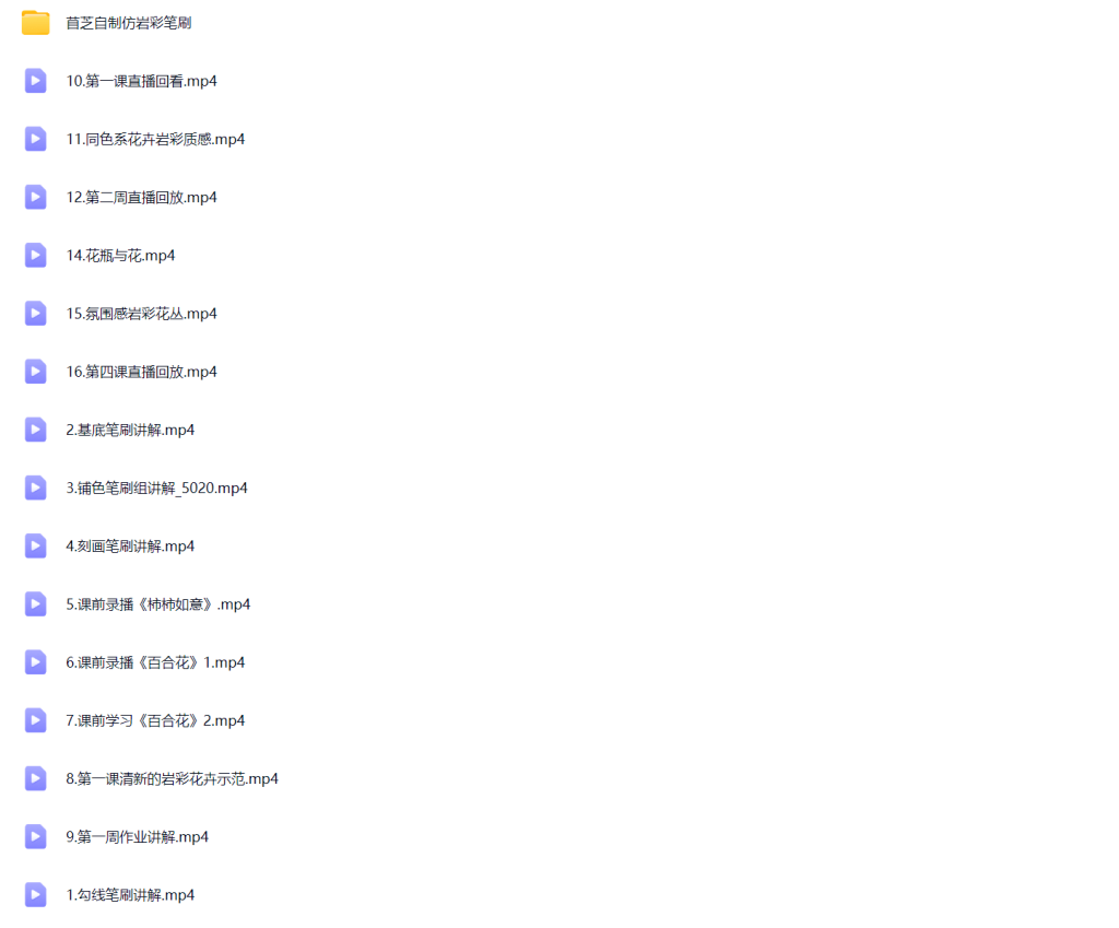 图片[1]-苜芝 procreate 仿岩彩花卉专题 2024 【1178】-procreatechahua