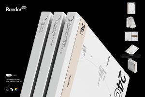 精装书设计方案展示PSD样机素材 【1179】-procreatechahua