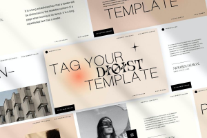 Y2K新潮酸性风格的品牌项目推广PPT模板【1196】-procreatechahua