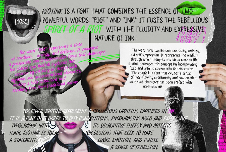 图片[2]-混乱潦草线条的手写涂鸦英文字体【1185】-procreatechahua