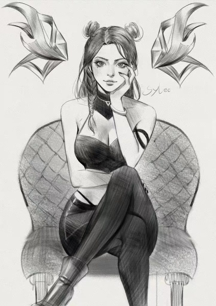 图片[2]-画师 Sy Lee 铅笔线稿纹理肌理插画手绘颗粒纹理PS笔刷【1207】-procreatechahua