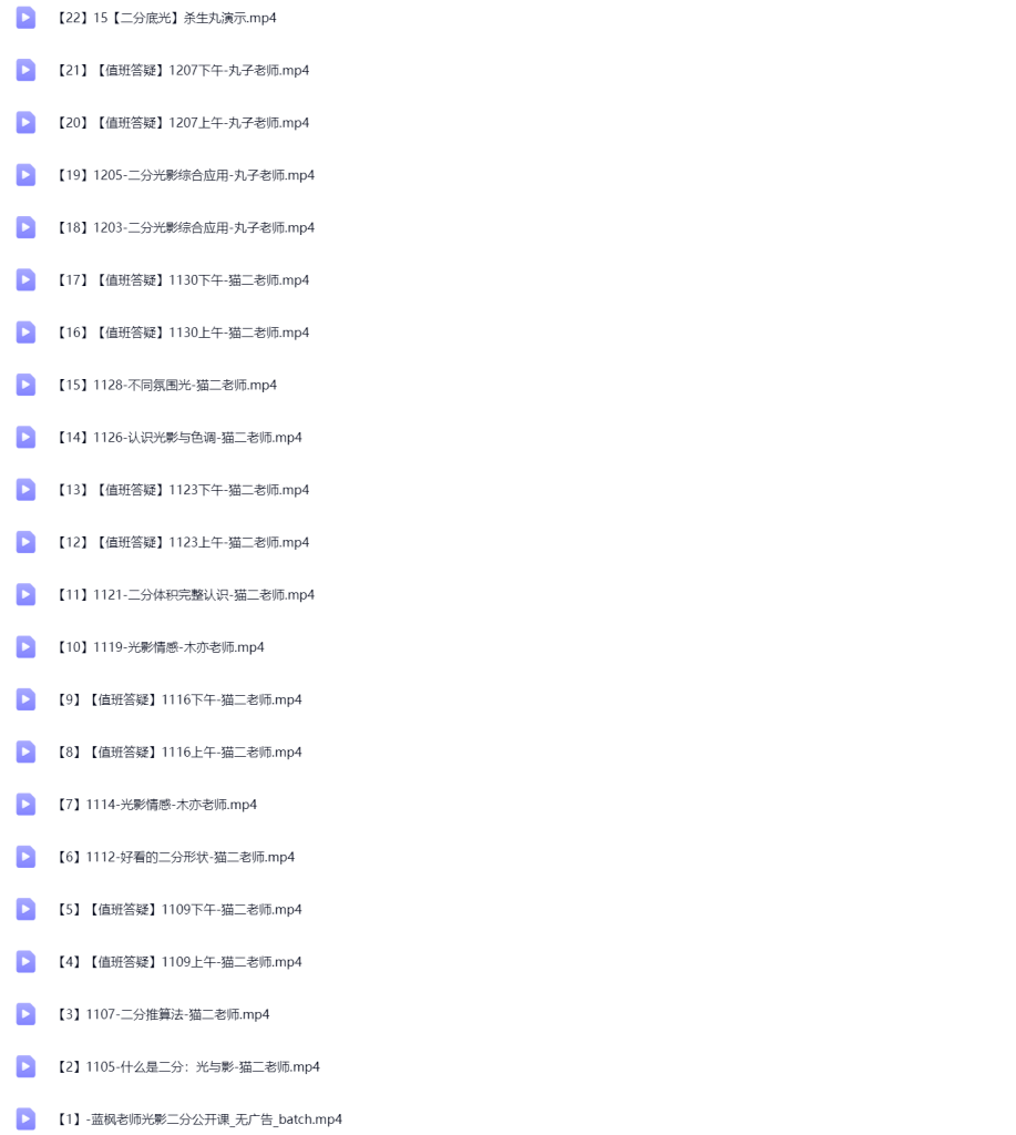 图片[1]-光翼二分光影专项训练第2期2024【1197】-procreatechahua