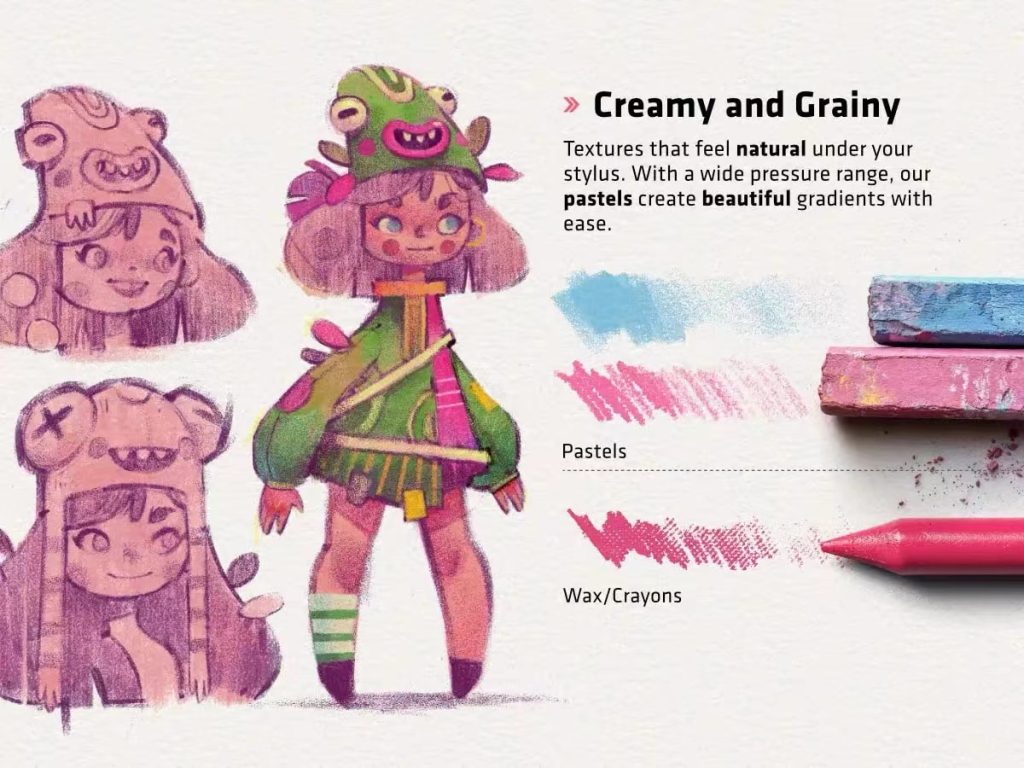 图片[4]-Frankentoon的pro速写笔刷 马克笔 铅笔 油画棒 针管笔笔刷包【1210】-procreatechahua