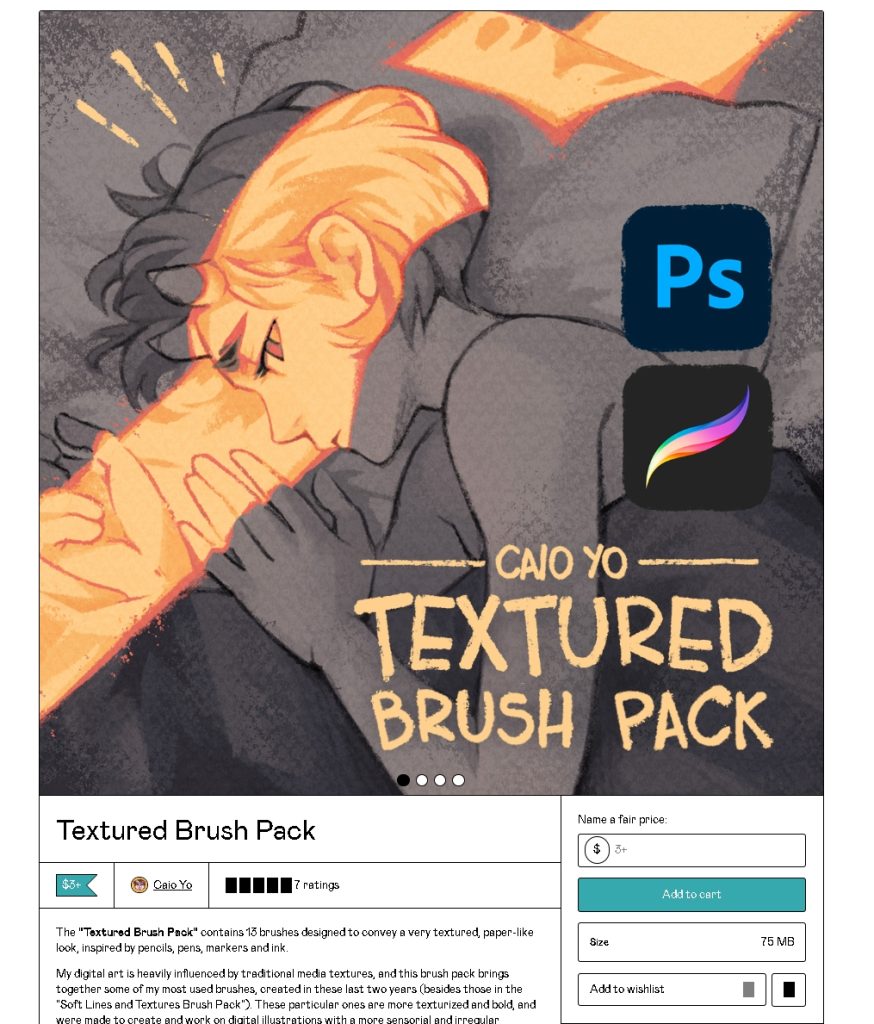 图片[2]-Caio Yo的线稿peo和ps笔刷【1224】-procreatechahua